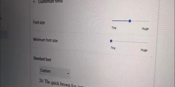 نحوه تغییر اندازه متن پیش‌فرض در مرورگر کروم