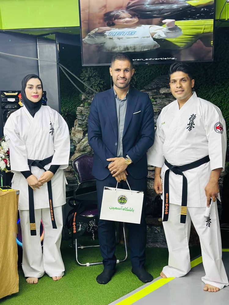 ارتقای تاریخی شیهان حسین ابراهیمی و شیهان یاسمن مصطفی‌لو در مراسم باشکوه مجموعه ورزشی آسمین