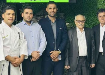 ارتقای تاریخی شیهان حسین ابراهیمی و شیهان یاسمن مصطفی‌لو در مراسم باشکوه مجموعه ورزشی آسمین